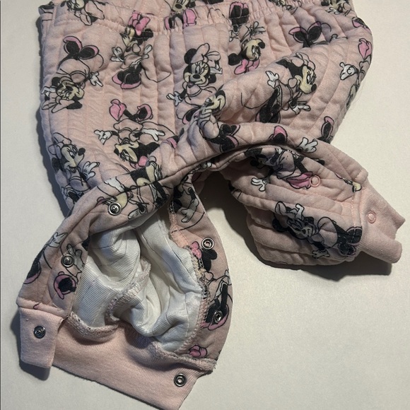 Disney Baby Pink Minnie Mouse Overalls Size 3/6M - Picture 4 of 4